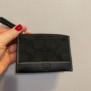Coach Black Key & Card Holder